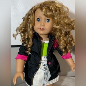 American girl Courtney from the 80’s wearing all Courtney’s clothing collection